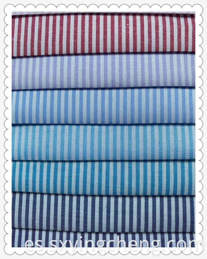 80% Polyester 20% Cotton Multicolor Stripe